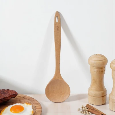 Jual Culinart 28 Cm Sendok Masak Kayu Beech Cokelat Muda Original | AZKO
