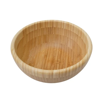 Gambar Culinart Mangkuk Salad Serat Bambu 20.3 cm - Cokelat