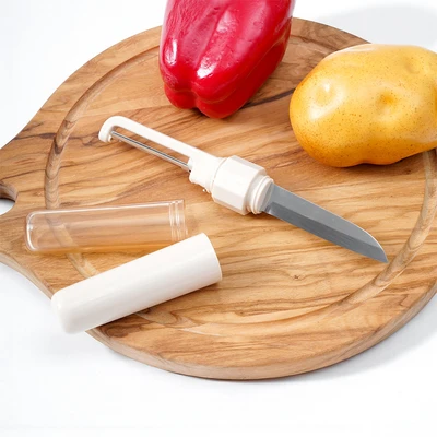 Gambar Culinart Set Pisau & Alat Pengupas Multifungsi 18.2 cm - Putih Ivory