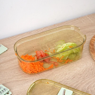 Gambar Culinart Parutan 6 Pisau Dengan Wadah 12 cm - Hijau