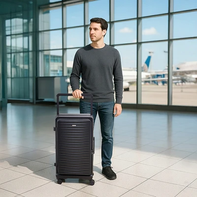 Gambar Luggo Axio Koper PC TSA Lock Expandable 29 Inch - Hitam