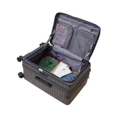 Gambar Luggo Axio Koper PC TSA Lock Expandable 20 Inch - Abu-Abu