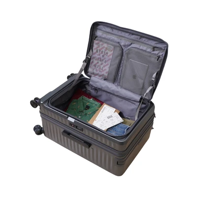 Gambar Luggo Axio Koper PC TSA Lock Expandable 25 Inch - Abu-Abu