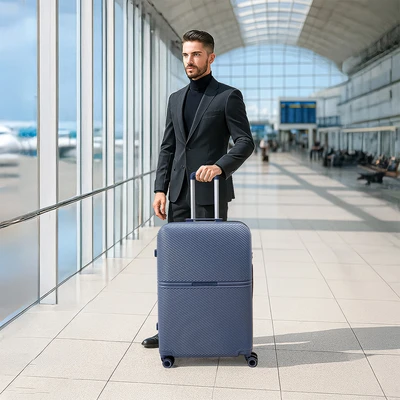 Gambar Luggo Avaluna Koper PC TSA Lock Expandable 28 Inch - Biru