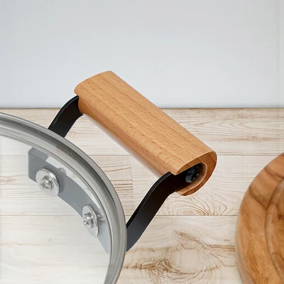 Gambar Culinart Panci Kaca Borosilika 20 cm Transparan