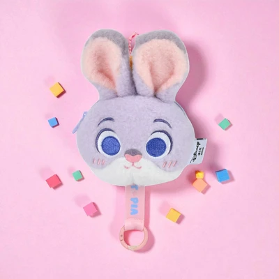 Gambar Disney Zootopia Dompet Koin dengan Gantungan Plush Judy - Abu-abu