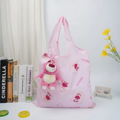 Gambar Disney Toys Story Tas Belanja Lipat Lotso - Pink