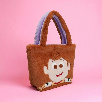 Gambar Disney Toy Story Tote Bag Two Side Woody Buzz - Ungu/Cokelat