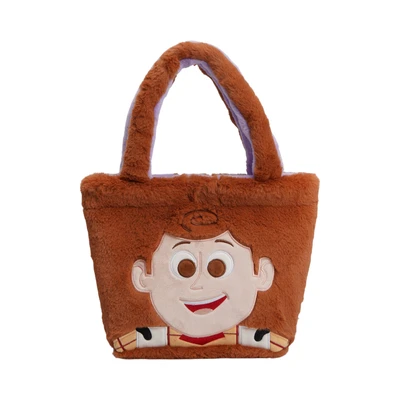 Gambar Disney Toy Story Tote Bag Two Side Woody Buzz - Ungu/Cokelat
