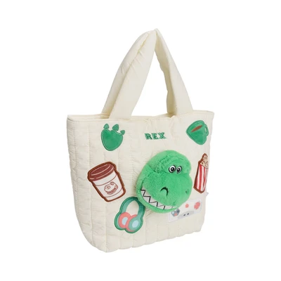 Gambar Disney Toys Story Tote Bag Rex - Putih/Hijau