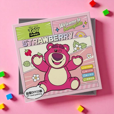 Gambar Disney Toy Story Set Buku Mewarnai DIY Sand Painting Lotso - Mix