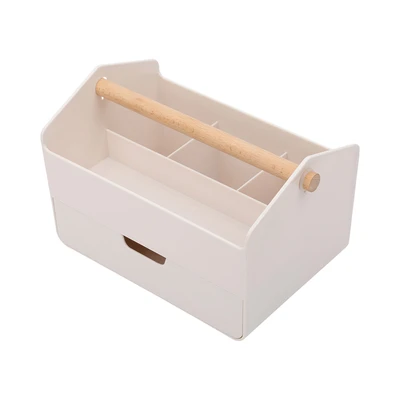 Gambar Informa Rhea Organizer Meja Dengan 1 Laci 23x14.5 cm - Krem Beige