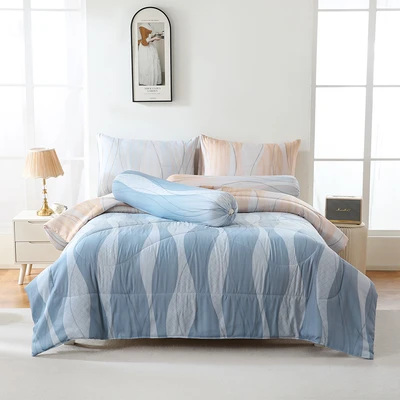 Gambar Sleeplite 180x200 cm Set 6 Pcs Seprai King Microfiber Abstrak Lume
