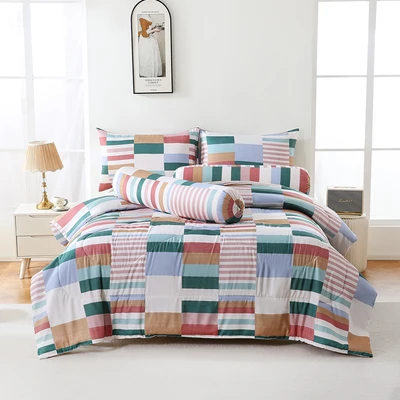 Gambar Sleeplite 180x200 cm Set 6 Pcs Seprai King Microfiber Abstrak Nexo