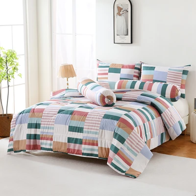 Gambar Sleeplite 180x200 cm Set 6 Pcs Seprai King Microfiber Abstrak Nexo