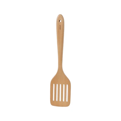 Gambar Culinart Spatula Slotted Kayu Beech 32.8 cm - Cokelat Muda