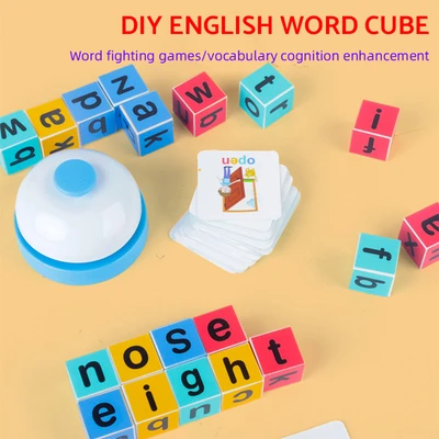 Gambar Kiddy Fun Set Puzzle & Letter Cubes - Mix