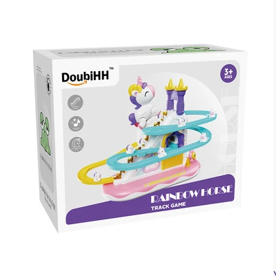 Gambar Kiddy Fun Playset Unicorn Slide Double Track Random