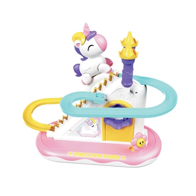 Gambar Kiddy Fun Playset Unicorn Slide Double Track Random