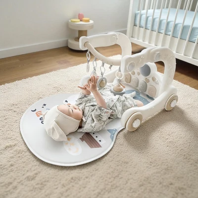 Gambar Kindla Baby Walker Multifunction 4 in 1 - Krem Beige