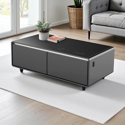 Gambar Informa Arctiq Meja Tamu Smart Rectangle - Hitam