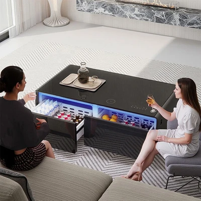 Gambar Informa Arctiq Meja Tamu Smart Rectangle - Hitam