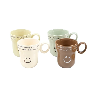 Gambar Informa Kona Mug Porcelain 340 ml Set 4 pcs - Mix