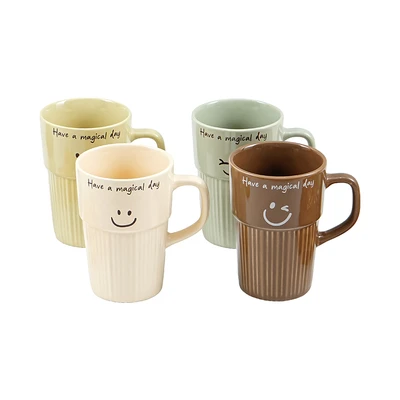 Gambar Informa Kona Mug Porcelain 400 ml Set 4 pcs - Mix