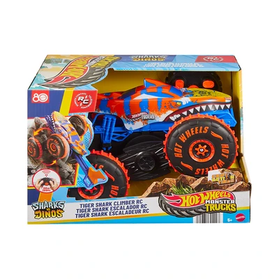 Jual Hot Wheels Monster Trucks Tiger Shark Climber Remote Control