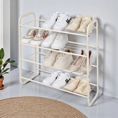 Gambar Selma Tiana Rak Sepatu 4 Tingkat - Krem White