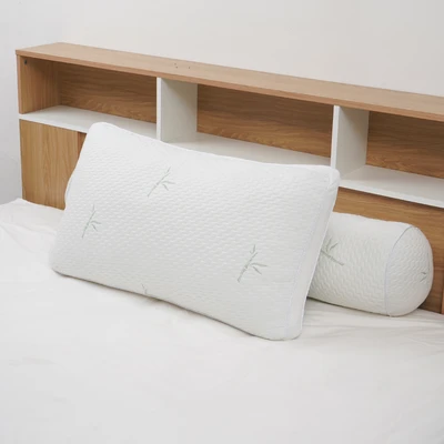Gambar Informa Sleep Set 2 Pcs Bantal & Guling Bambu Jacquard - Putih