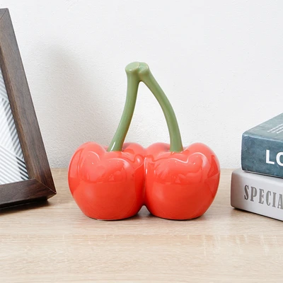 Gambar Informa 16x8.5x16 cm Patung Miniatur Dekorasi Cherry - Merah