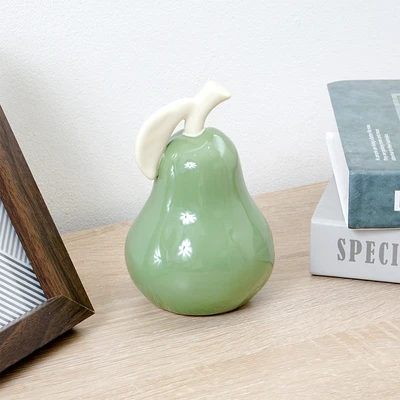 Gambar Informa 9.5x9.5x14.5 cm Patung Miniatur Dekorasi Pear - Hijau