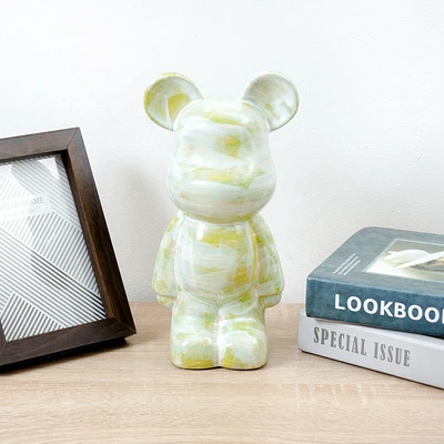 Gambar Informa 14x11x26 cm Patung Miniatur Dekorasi Bear - Hijau
