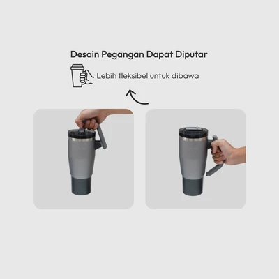 Gambar Spark Turner Botol Vacuum Flask Stainless Steel 950 ml - Hitam Night Drive