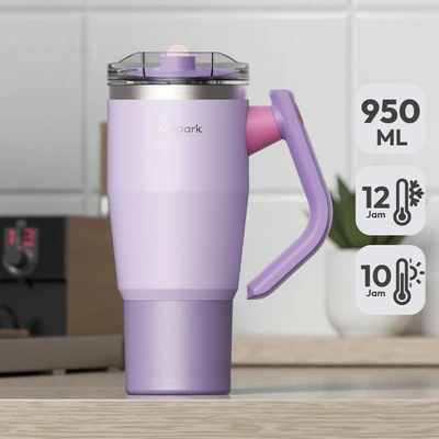 Gambar Spark Turner Botol Vacuum Flask Stainless Steel 950 ml - Ungu Bubblegum