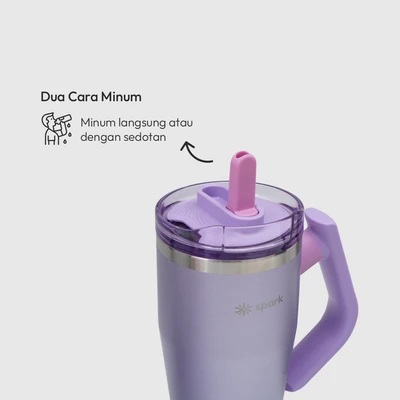 Gambar Spark Turner Botol Vacuum Flask Stainless Steel 950 ml - Ungu Bubblegum