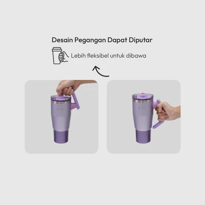 Gambar Spark Turner Botol Vacuum Flask Stainless Steel 950 ml - Ungu Bubblegum