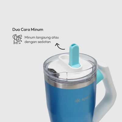 Gambar Spark Turner Botol Vacuum Flask Stainless Steel 950 ml - Biru Vitamin Sea