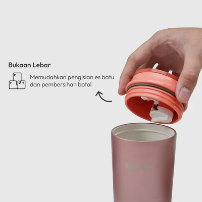 Gambar Spark Keeper Botol Vacuum Flask Stainless Steel 450 ml - Pink Tangerin