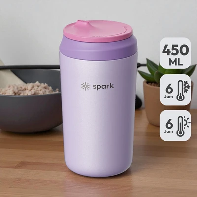 Gambar Spark Keeper Botol Vacuum Flask Stainless Steel 450 ml - Ungu Bubblegum