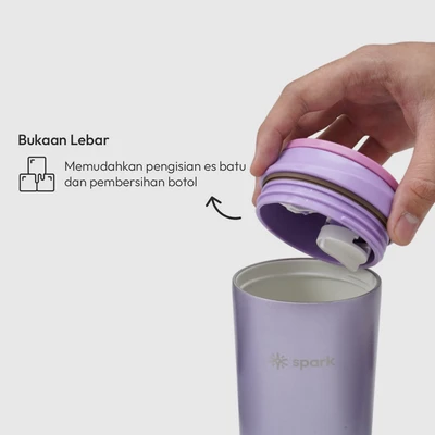 Gambar Spark Keeper Botol Vacuum Flask Stainless Steel 450 ml - Ungu Bubblegum