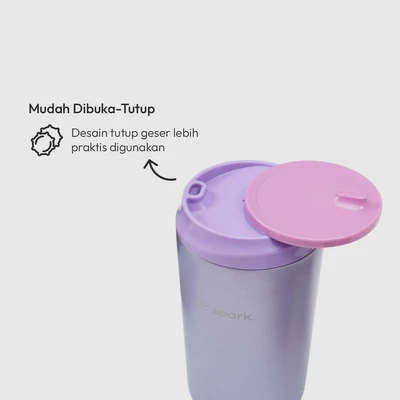 Gambar Spark Keeper Botol Vacuum Flask Stainless Steel 450 ml - Ungu Bubblegum
