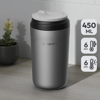 Gambar Spark Keeper Botol Vacuum Flask Stainless Steel 450 ml - Hitam Night Drive