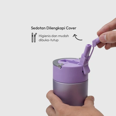 Gambar Spark Flicksip Botol Vacuum Flask Stainless Steel 480 ml - Ungu Bubblegum