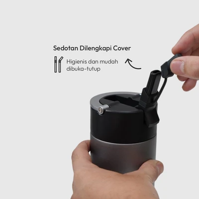 Gambar Spark Flicksip Botol Vacuum Flask Stainless Steel 480 ml - Hitam Night Drive