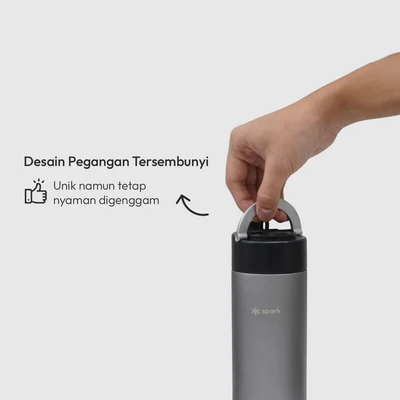 Gambar Spark Flicksip Botol Vacuum Flask Stainless Steel 480 ml - Hitam Night Drive