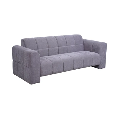 Gambar Nordia Algarve Sofa Fabric 2 .5 Seater - Abu-Abu