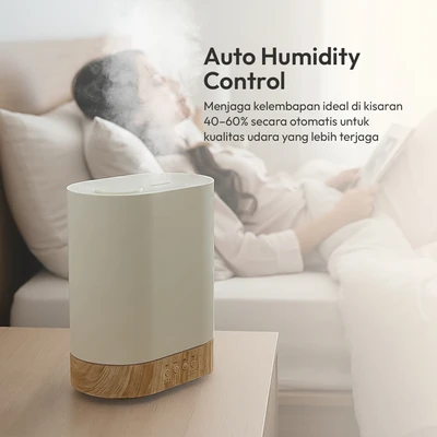 Gambar Breathe Ultrasonic Diffuser Aroma Large 1.8 Liter - Putih