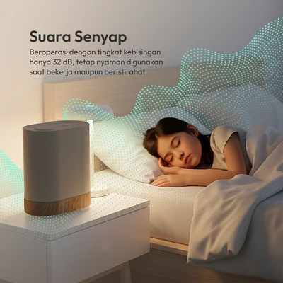 Gambar Breathe Ultrasonic Diffuser Aroma Large 1.8 Liter - Putih